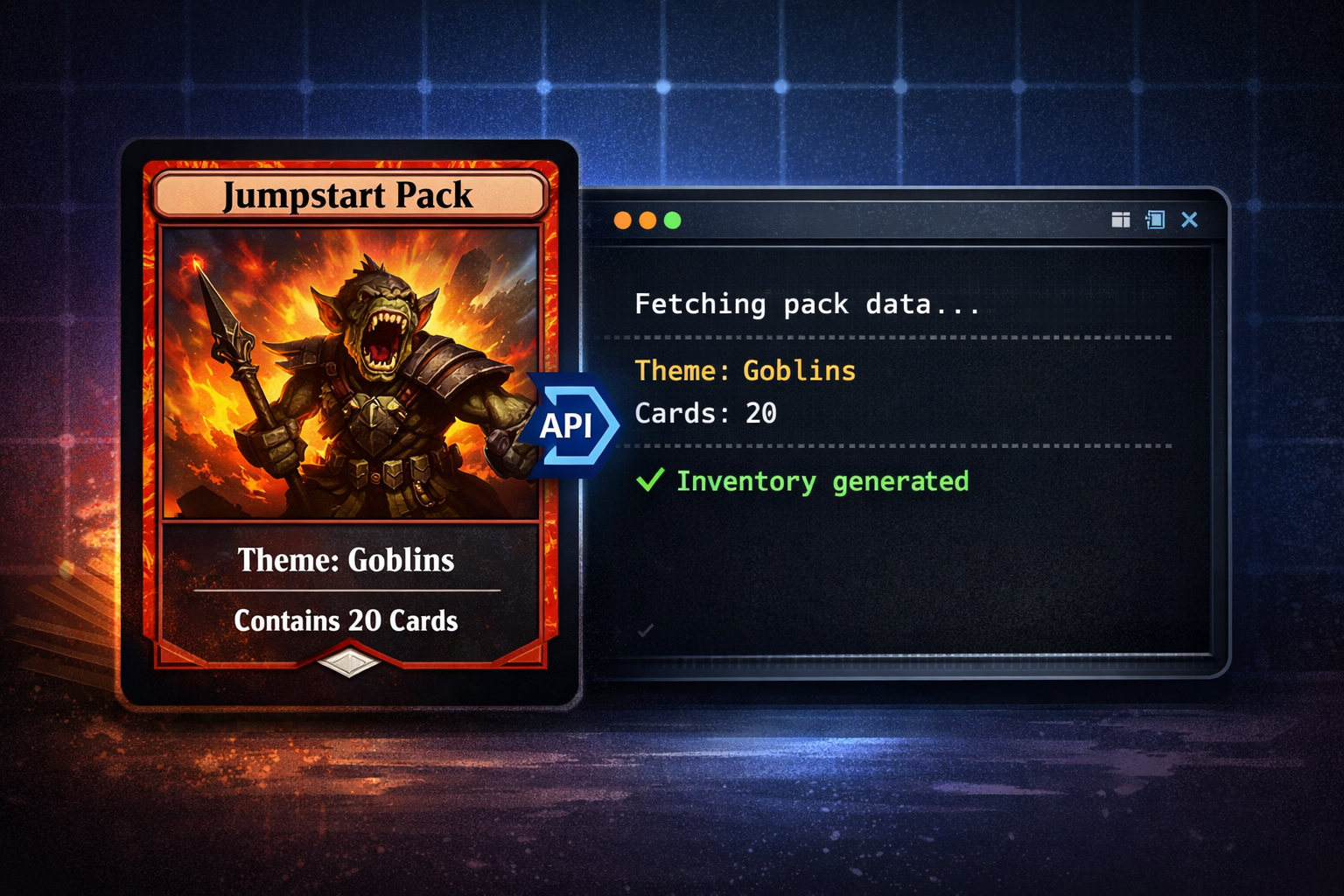 MtG Jumpstart Inventory Face Card Generator